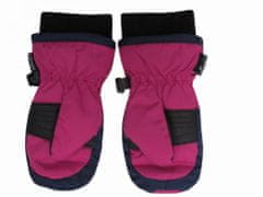 HolidaySport Detské zimné rukavice palčiaky Echt C063 Snehuliak fialová 2 roky