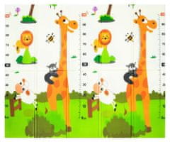 ABC CONNECT Obojstranná podložka hrubá žirafka 180x150
