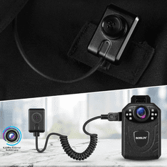 Boblov Policajná kamera KJ21 Pro s dotykovou obrazovkou a diaľkovým ovládaním S externou gombíkovou kamerou