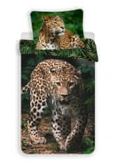 Jerry Fabrics Obliečky fototlač Leopard green 140x200, 70x90 cm