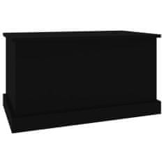 Vidaxl Úložný box čierny 70x40x38 cm spracované drevo