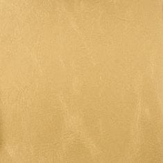 Vidaxl Klubové kreslo s podnožkou zlaté umelá koža