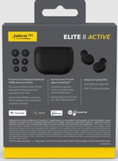 Jabra Elite 8 Active, čierna