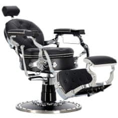 Enzo Hydraulické kadeřnické křeslo pro kadeřnictví barber shop Black Pearl Barberking