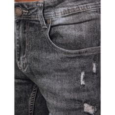 Dstreet Pánske džínsové nohavice DENIM sivé ux4076 s30