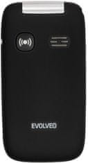 Evolveo EasyPhone FS, vyklápací mobilný telefón seniorov s nabíjacím stojanom, čierna