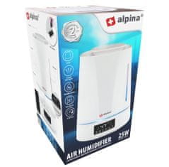 Alpina Zvlhčovač vzduchu s LED displejom 4 L biela