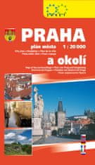 Praha a okolí 1:20T/1:190T - plán města