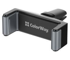 ColorWay Clamp držiak do auta, pre mobilný telefón, do ventilačnej mriežky, čierno-sivý