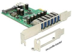 DELOCK PCI Express Karta > 6 x externý + 1 x interný USB 3.0