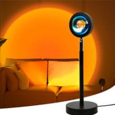 Popron.cz LED Lampa s 5 výměnnými filtry - západ slunce