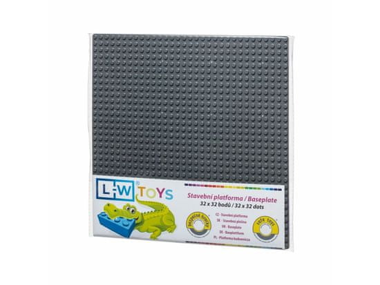 L-W Toys LW Toys Základová doska 32x32 tmavo šedá