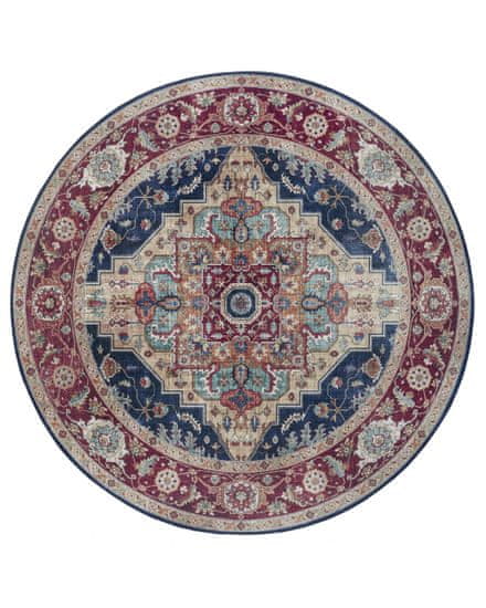 NOURISTAN AKCIA: 160x160 (prúmer) kruh cm Kusový koberec Asmar 104017 Indigo / Blue kruh