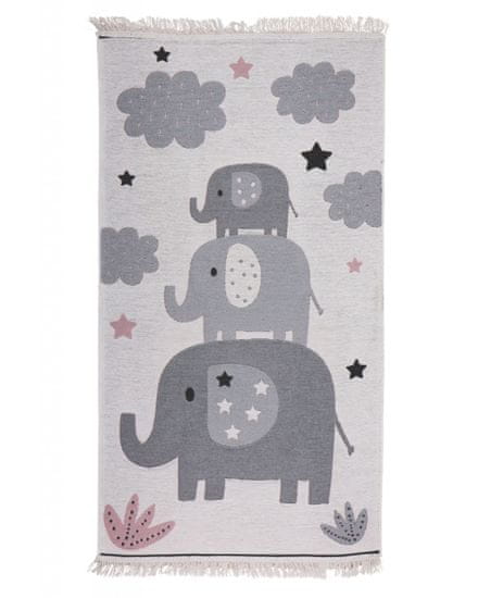 Detský kusový koberec Natur Slony