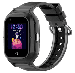 MXM Detské inteligentné hodinky 4G s GPS lokátorom a fotoaparátom - čierne