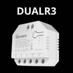 Sonoff  DUAL R3 Relé 2 kanály, meranie energie roliet