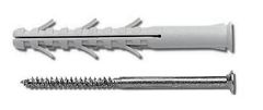 STREFA Rámová hmoždinka RMT 10x120 s T-skrutkou - so zápustnou hlavou, nylon - balenie 20 ks