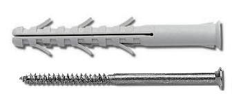 STREFA Rámová hmoždinka RMT 10x100 s T-skrutkou - zápustná hlava, nylon - balenie 25 kusov