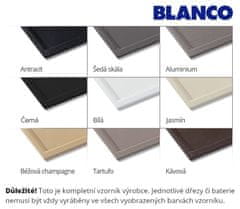 BLANCO Blanco Zia 9, silgranitový drez 860x500x190 mm, 2-komorový, čierna, BLA-526029