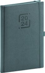 Diár 2024: Catanella - modrošedý, týždenný, 15 × 21 cm