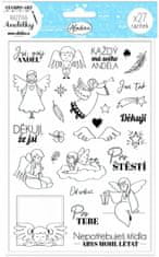 Aladine Pečiatky Stampo Art - Anjeliky 27 ks