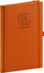 Diár 2024: Catanella - oranžový, týždenný, 15 × 21 cm