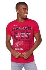 Camp David  Pánske Tričko krátky rukáv Červená XL