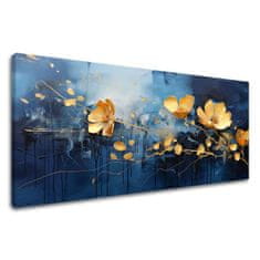ARTMIE Nadčasová elegancia na plátne Modrá oáza radosti | 60x120 cm