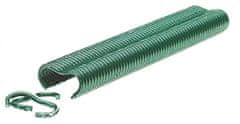 Spony RAPID VR16, PVC zelené, sponky pre viazacie kliešte RAPID FP216 a FP20, pre drôt 2-8 mm, bal. 3190 ks