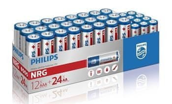 Philips LR036G36W/10 batérie AA, AAA Alkaline NRG