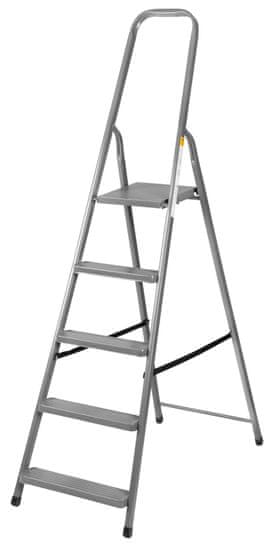 DRABEST Schodíky Strend Pro ST-D7, 7 stupienkové, oceľové, rebrík, 219 cm, nosn. 125 kg