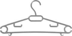 Strend Pro Vešiak Strend Pro, na oblečenie, plastový, čierny/hnedý/sivý, bal. 6ks, 40x18,5 cm