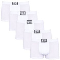 Styx 5PACK pánske boxerky klasická guma biele (5Q1061) - veľkosť XL