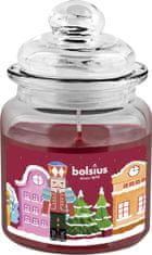 Bolsius Sviečka Bolsius Big Jar, Luskáčik, vonná, vianočná, get cosy (pečené jablko a škorica), 32 hod., 79x129 mm, v skle