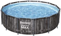 Bestway Bazén Bestway Steel Pro MAX, 5614Z, 427x107 cm, kartušová filtrácia, rebrík, plachta,