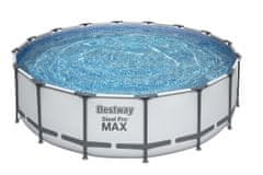 Bestway Bazén Bestway Steel Pro MAX, 5612Z, kartušová filtrácia, rebrík, plachta, 488x122 cm