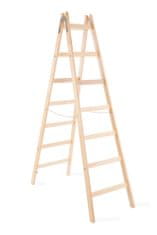 Rebrík Strend Pro, 7 priečkový, drevené štafle, 2,26 m, max. 150 kg