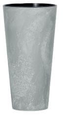 Prosperplast Kvetináč s vložkou TUBUS Slim Beton 150x286 mm, vzhľad betón