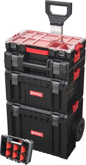 Box QBRICK System PRO Set 5v1 - Cart, Toolbox, Toolcase, Organizer 100 a Multi, 5 dielna sada boxov na náradie