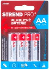 Strend Pro Batéria Strend Pro, LR6, 4 ks, AA tužka, blister