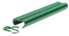 Spony RAPID VR22, PVC zelené, sponky pre viazacie kliešte RAPID FP222 a FP20, pre drôt 5-11 mm, bal. 215 ks