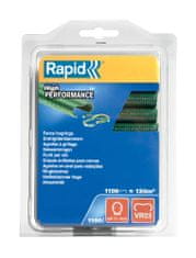 Spony RAPID VR22, PVC zelené, sponky pre viazacie kliešte RAPID FP222 a FP20, pre drôt 5-11 mm, bal. 1100 ks