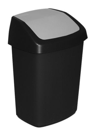 Kôš Curver SWING BIN, 25 lit., 27.8x34.6x51.1 cm, čierny/sivý, na odpad
