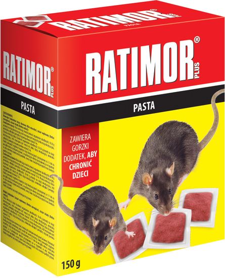 Ratimor Návnada RATIMOR Bromadiolon, mäkká, na myši a potkany, 150 g