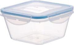 Dóza MagicHome Lunchbox set YH3 sada 3 ks, 600 ml (13,5x13,5x7,5 cm) štvorcová, Clip