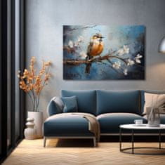 ARTMIE Obrazy vtáky Harmónia v Modrom | 40x60 cm