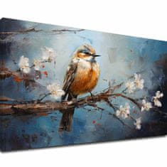 ARTMIE Obrazy vtáky Harmónia v Modrom | 40x60 cm