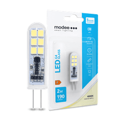 Modee LED žiarovka G4 Glass AC-DC 12V, 2W neutrálna biela (ML-G4GC4000K2WB1)