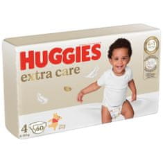 Huggies Extra Care plienky jednorazové 4 (8-14 kg) 60 ks