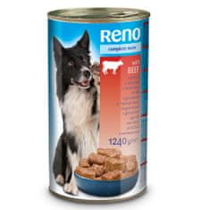Reno konzerva pre psov kúsky hovädzia 1240g